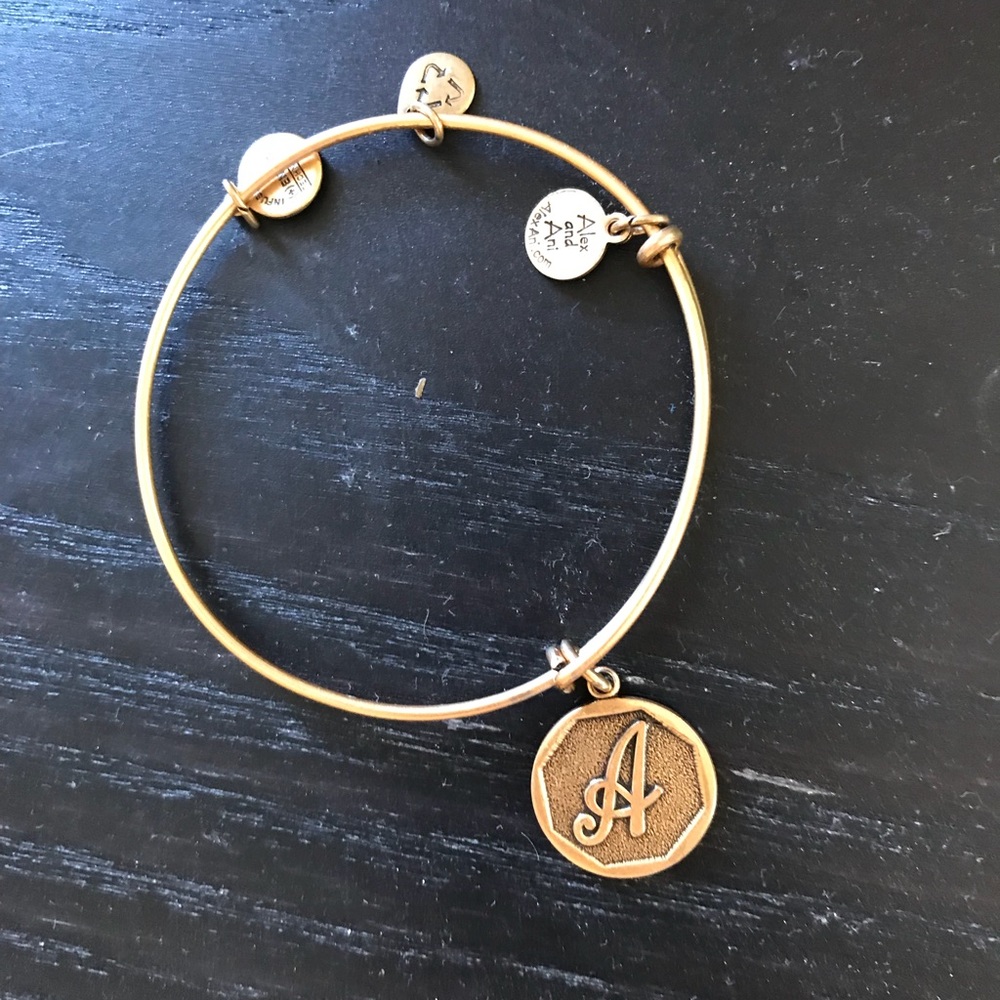 Alex and Ani Letter A bracelet